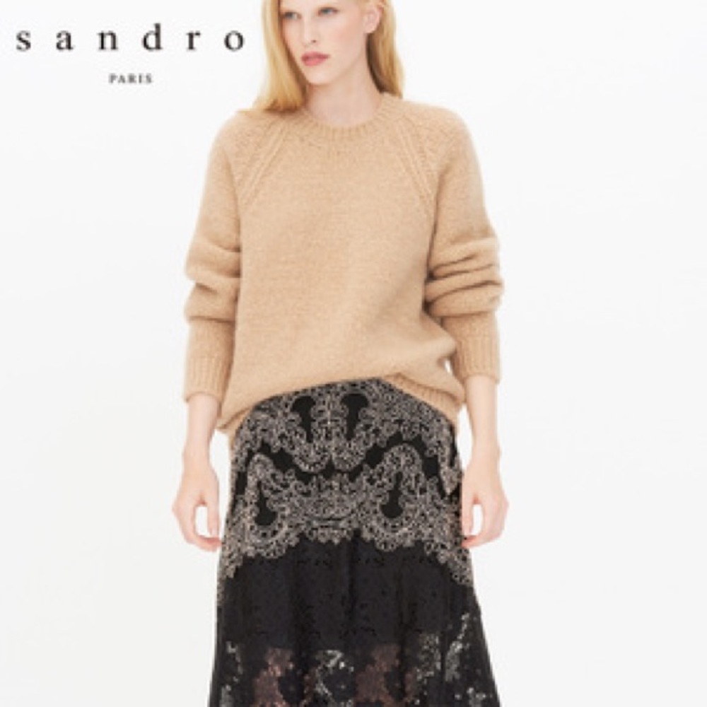 Sandro Paris Knit long sleeve sweater
